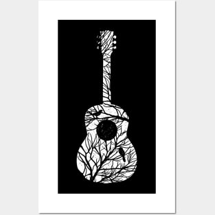 tree roots guitar Posters and Art